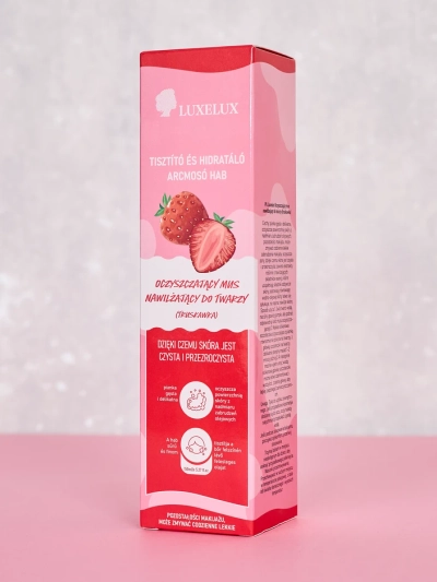 Luxelux Reinigende Feuchtigkeitsspendende Erdbeer-Schaum für das Gesicht 150 ml
