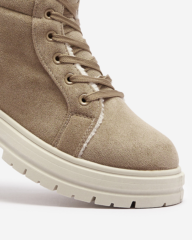 Isolierte Trapper-Stiefel für Damen in brauner Farbe Tivica - Footwear