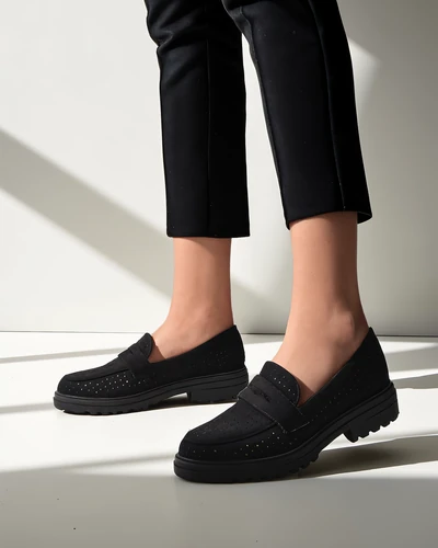Royalfashion Damen Loafer mit Perforationen Filoz