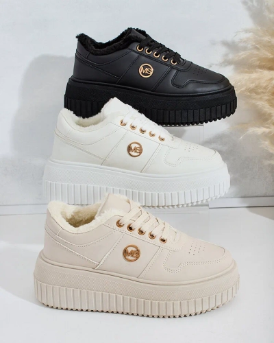 Royalfashion Warme Damen-Sneakers mit Fell Rozit