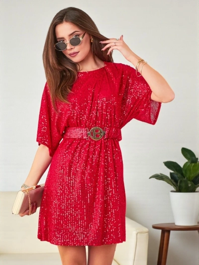 Royalfashion Damenkleid mit Pailletten