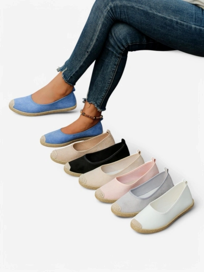 Royalfashion Damen Eco-Suede Espadrilles Aroles