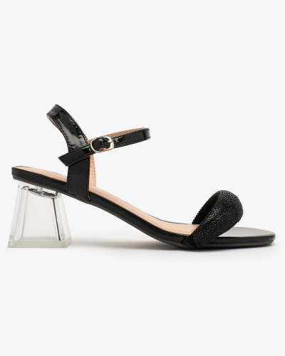 Royalfashion Women's Black Halenssa Post Sandals