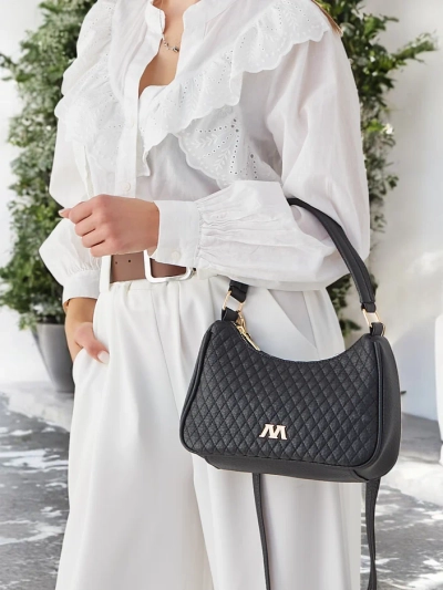 Royalfashion Elegante gesteppte kleine Handtasche für Damen aus Eco-Leder