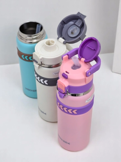 Royalfashion Thermobecher Wasserflasche mit einem Ausguss und Griff Sports Experts
