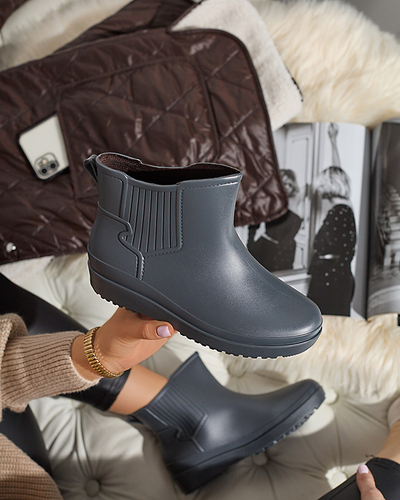Graue matte Damen-Gummistiefel Neriva - Footwear