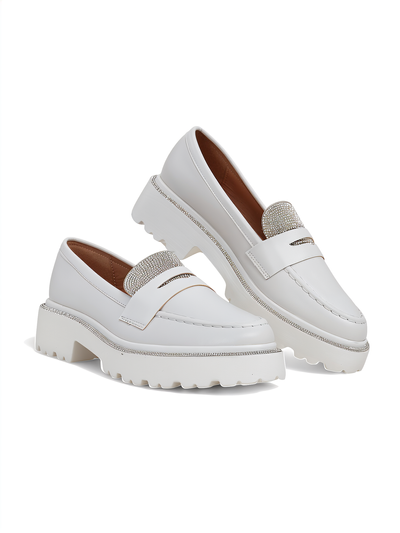 Royalfashion Damenmokassin mit Strass Vinness