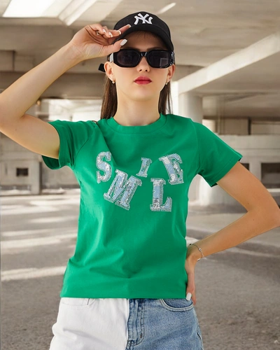 Royalfashion Damen Baumwollbluse mit der Aufschrift