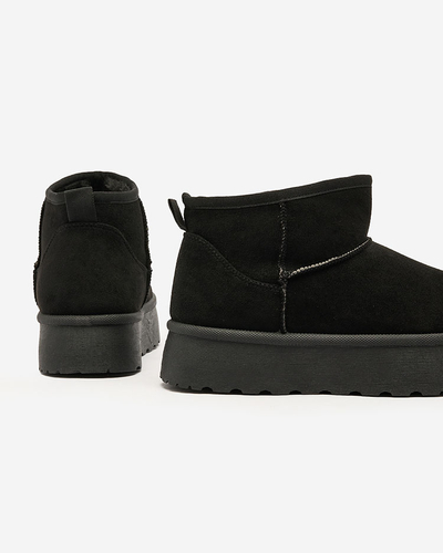 Royalfashion Schwarz Damen Plateau Schneestiefel Ersinella