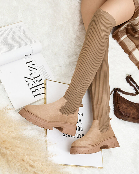 Royalfashion Damenstiefel zum Hineinschlüpfen Senolel