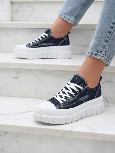 Marineblaue Elysium Sneakers