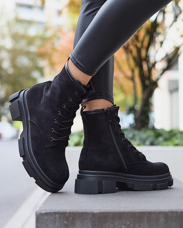 Schwarze Damenstiefel a'la workery Yeam- Footwear