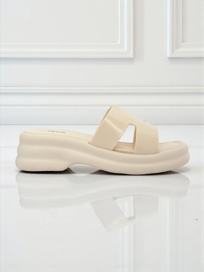 Royalfashion Damen Pantoletten mit dicker Sohle Nova Gloss