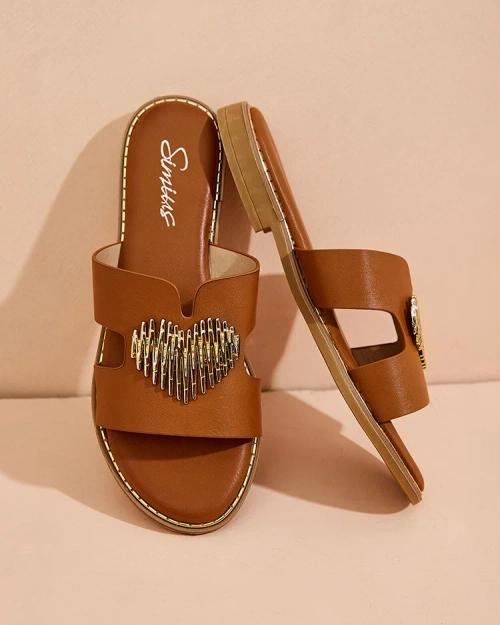 Royalfashion Жіночі шльопанці Olis на плоскій підошві