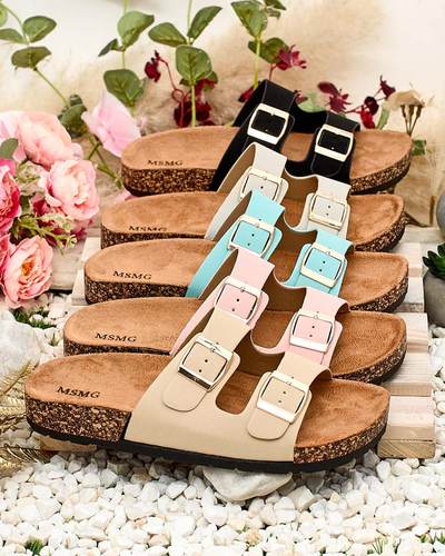 Royalfashion Women's Rill flache Sohlen Flip-Flops