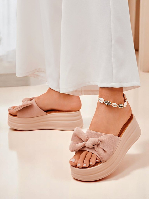 Royalfashion Жіночі шльопанці на платформі Givan