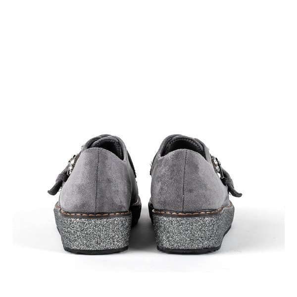 Graue niedrige Schuhe mit Lagerrla-Verzierungen - Schuhe