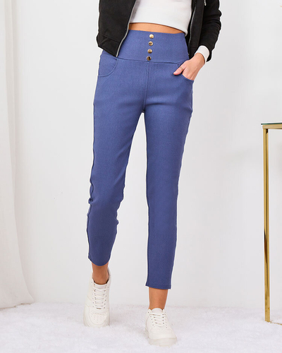 Royalfashion Blaue Damen-Teggings-Hose