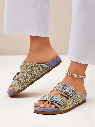 Royalfashion Damensandalen mit Schnallen Samorra