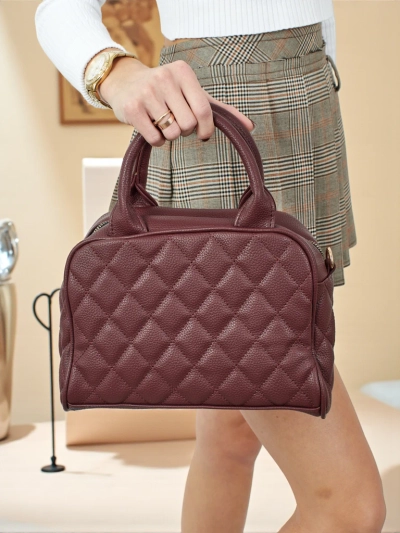 Kleine Damenhandtasche aus Öko-Leder Laretta