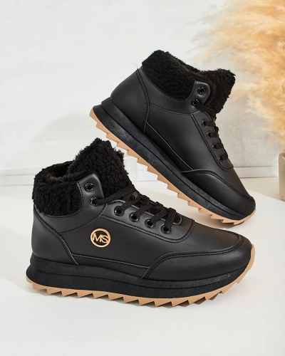 Royalfashion Women's Frozit Faux Fur Warmed Sneakers