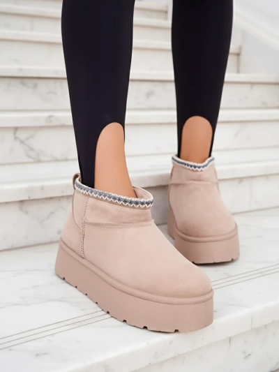 Royalfashion Damen Kurzstiefel a'la Schneestiefel Xoalla