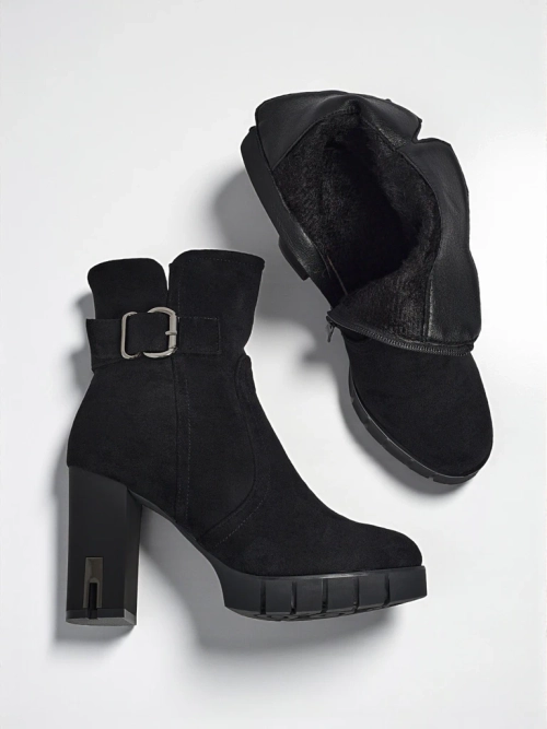 Ботильйони жіночі еко замшеві на підборах Liravie