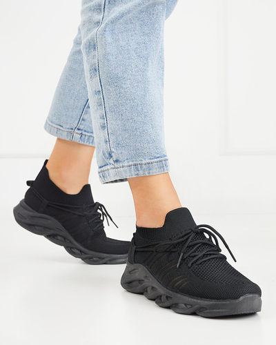 Schwarz Serinto Damen-Slip-On-Sportschuhe - Schuhe