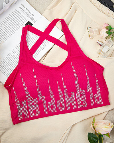 Royalfashion Damen Sport-BH mit Zirkonen