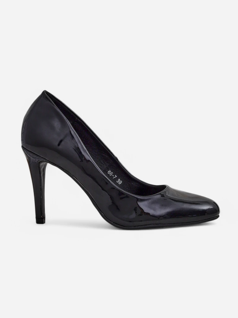 Royalfashion Lackleder Damenpumps auf einem Stiletto Enzase