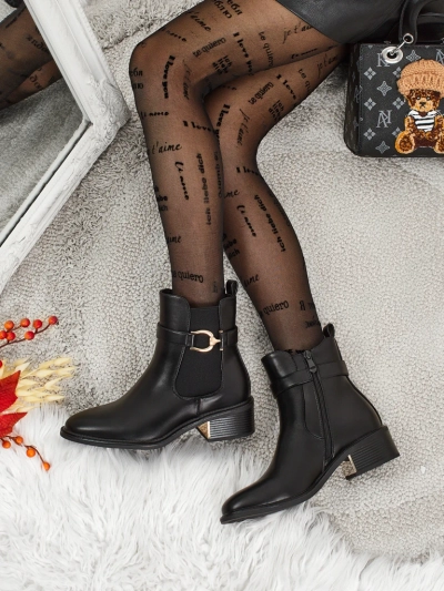 Damen Stiefeletten aus Öko-Leder Calivra