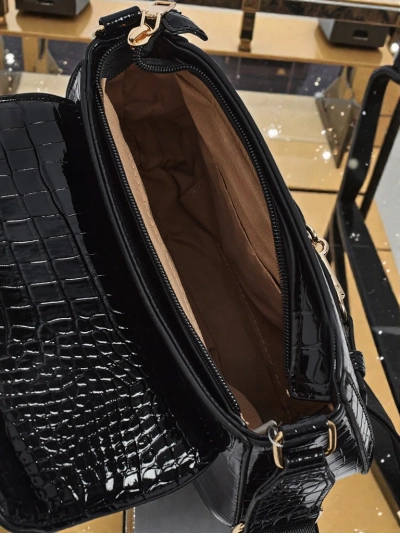 Lackierte kleine Damenhandtasche aus Öko-Leder Lurenn