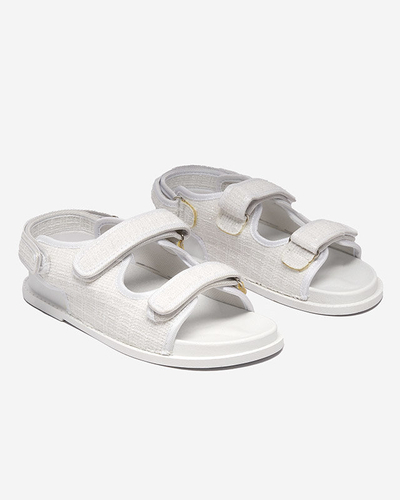 Weiße Stoffsandalen für Damen Desotty - Footwear