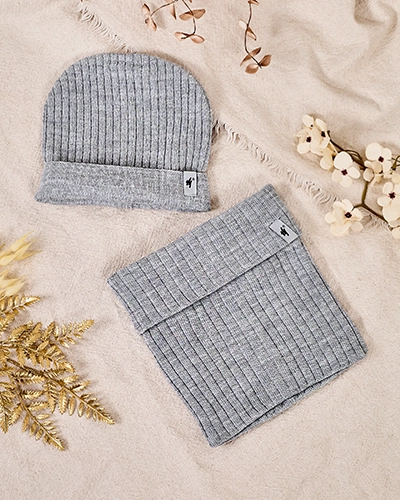 Royalfashion Winter Universal Set - Mütze mit Schlauchschal