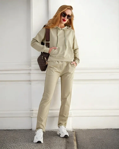 Royalfashion Damen-Sweatshirt-Set aus Baumwolle