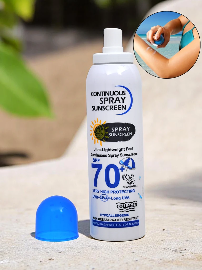 Sonnencreme-Spray 70 SPF ULTRA-SCHUTZ mit Kollagen