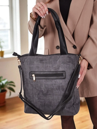 Damen Shopper Handtasche Öko-Wildleder Twilight Life