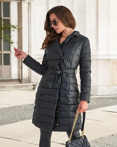 Schwarze Winterjacke für Damen - Kleidung