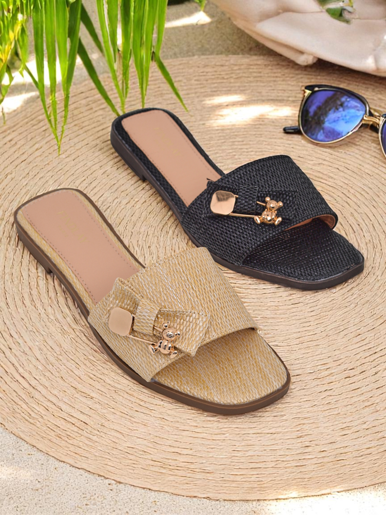 Royalfashion Damen-Strohsandalen Aurelia