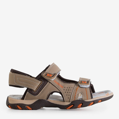 Beige Jungensandalen mit Klettverschluss Mediu - Footwear