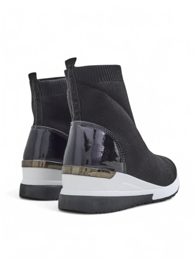 Royalfashion Damen Slip-On Wedge Sneakers mit Rhinestones Viseq