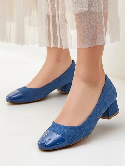 Royalfashion Damen Pumps mit niedrigem Absatz Penolle