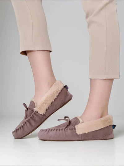 Royalfashion Damenmokassins mit Fell Ahtikes