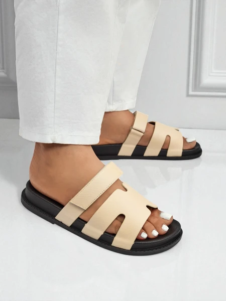 Royalfashion Damen-Sandalen aus Öko-Leder ReppiFlex