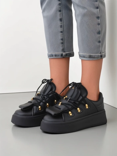 Royalfashion Damen Sneakers mit dekorativem Zungenbereich Domatories