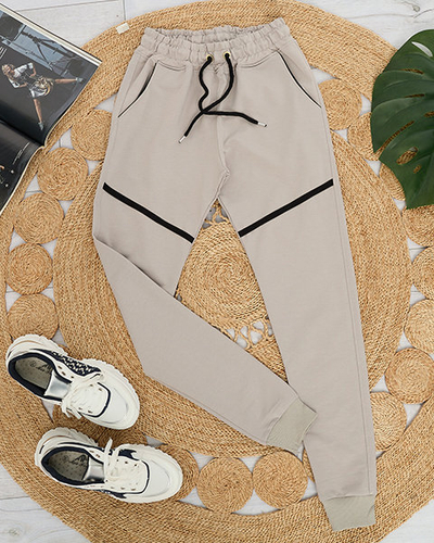 Hellgraue Jogginghose für Damen - Kleidung