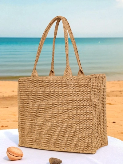 Royalfashion Große Strohtasche für Damen Ariadne Raffia