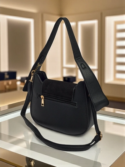 Kleine Damenhandtasche aus Öko-Leder Golden Whisper