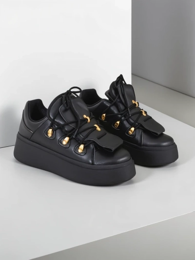 Royalfashion Damen Sneakers mit dekorativem Zungenbereich Domatories