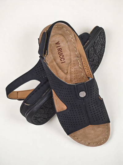 Royalfashion Damen-Sandalen mit Cut-Out Leminni